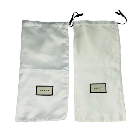 Gucci Lot/2 White Dust Bags Size 17.5x8 - Picture 1 of 7